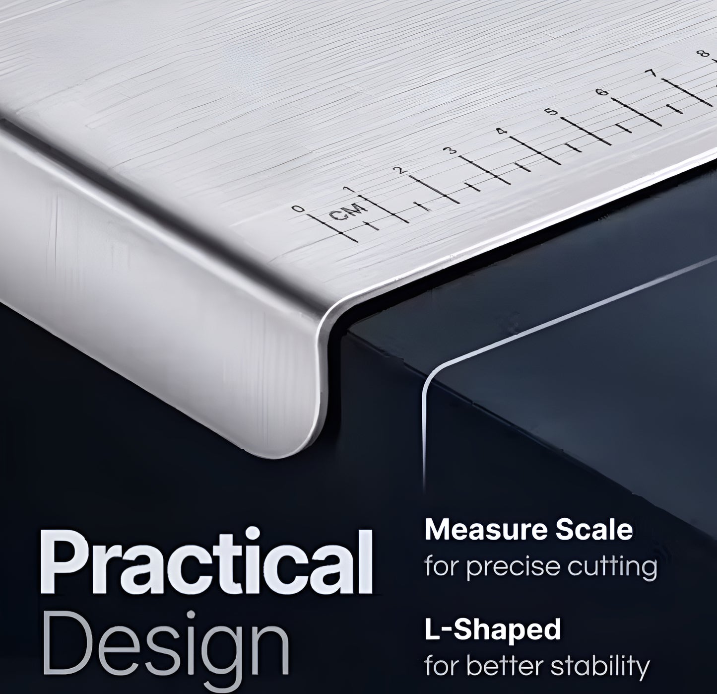 EziClean Multi-Purpose Stainless Steel Kitchen Board – Heavy-Duty Anti-Bacterial Mat for Chopping, Kneading Dough, Baking Prep & Heat Protection | Non-Slip & Easy-Clean