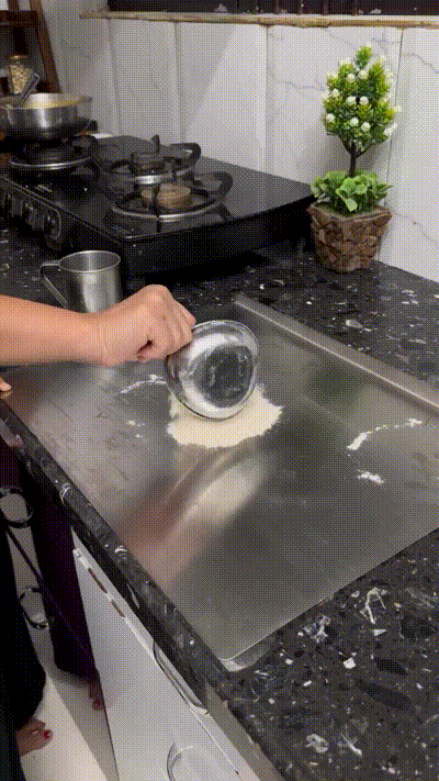 EziClean Multi-Purpose Stainless Steel Kitchen Board – Heavy-Duty Anti-Bacterial Mat for Chopping, Kneading Dough, Baking Prep & Heat Protection | Non-Slip & Easy-Clean